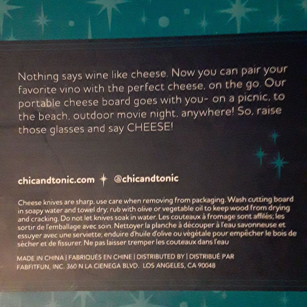 NIB Chic & Tonic Gouda To Go! - Picture 4 of 4